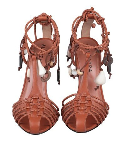 Shop Altuzarra Sandals In Tan
