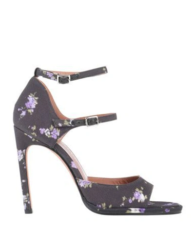 Shop Altuzarra Sandals In Dark Purple