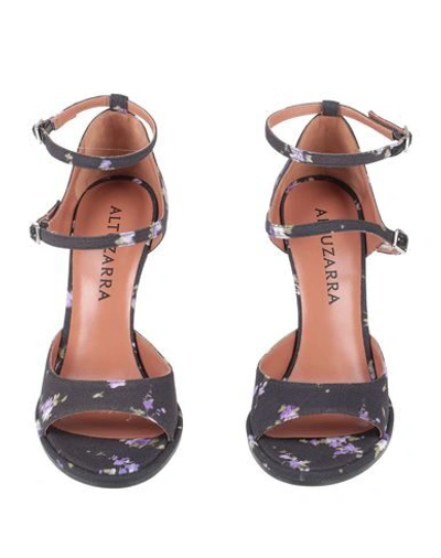 Shop Altuzarra Sandals In Dark Purple