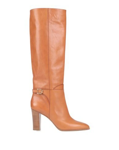 Shop Celine Boots In Tan