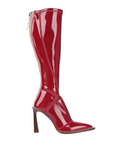 Shop Fendi Boots In Maroon