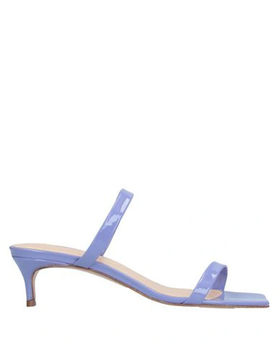 Shop By Far Sandals In Lilac