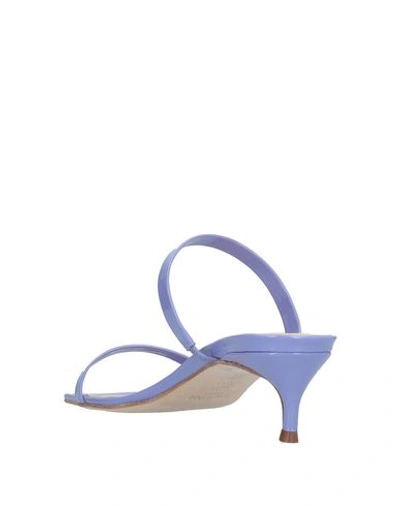 Shop By Far Sandals In Lilac