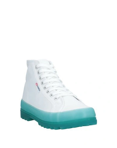 Shop Superga Woman Sneakers White Size 7.5 Textile Fibers