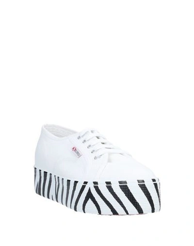 Shop Superga Woman Sneakers White Size 7.5 Textile Fibers