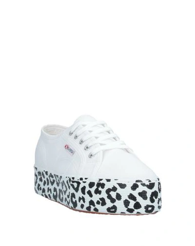 Shop Superga Woman Sneakers White Size 7.5 Textile Fibers