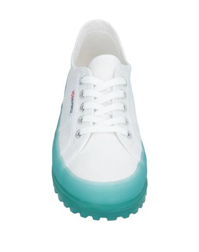 Shop Superga Woman Sneakers White Size 6.5 Textile Fibers