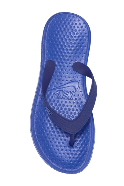 Shop Nike Solay Flip-flop In 402 Racblu/racblu