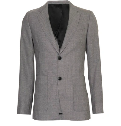 Shop Ami Alexandre Mattiussi Two-button Jacket In Heather Grey