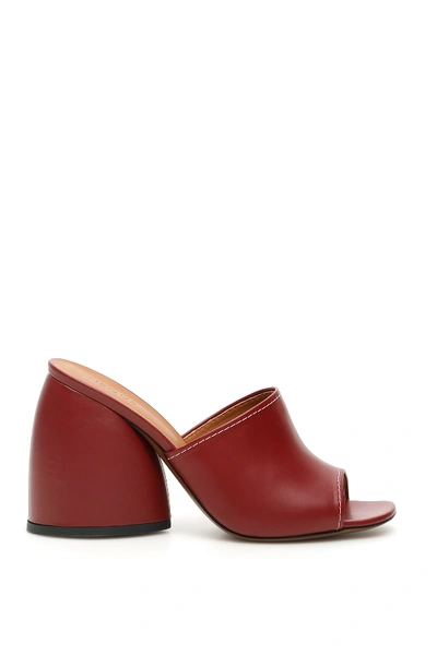 Shop Neous Epige Mules In Burgundy (brown)