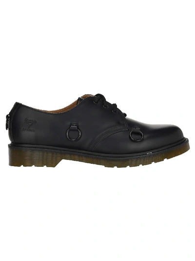 Shop Raf Simons Dr. Martens Low Shoe With Nickel Rings In Black