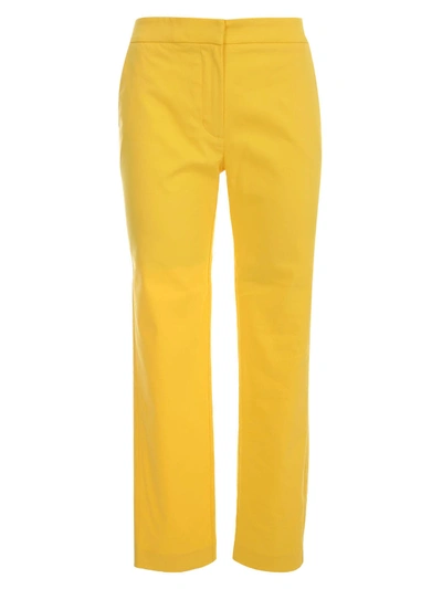 Shop Be Blumarine Slim Pants In Giallo