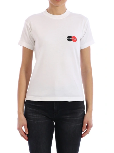 Shop Balenciaga T-shirt Logo White