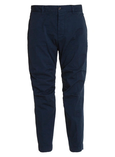 Shop Dsquared2 Dsquared Cotton Pants In Blu