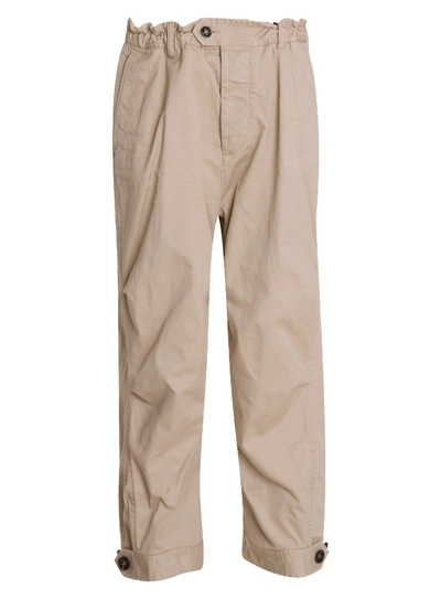 Shop Dsquared2 Dsquared Wide Leg Trousers In Beige
