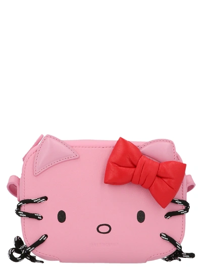 Shop Balenciaga Hello Kitty Xs Bag In Pink