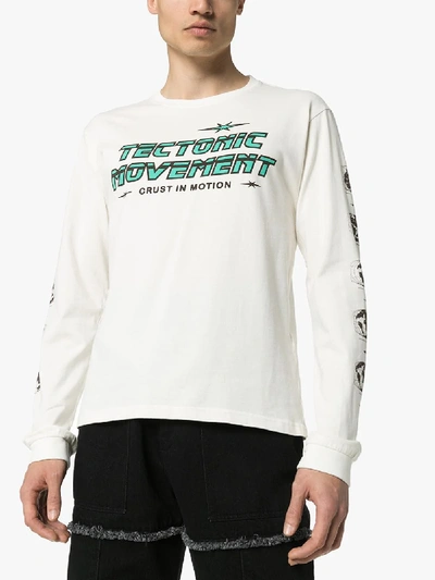 Shop Phipps Tectonic Movement T-shirt In White
