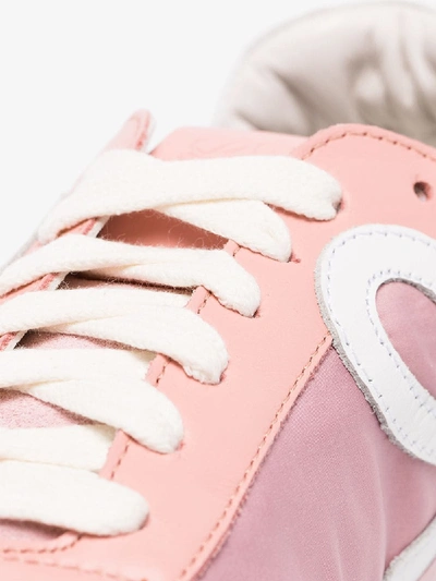 Shop Loewe Ballet Runner Suede Sneakers In Pink