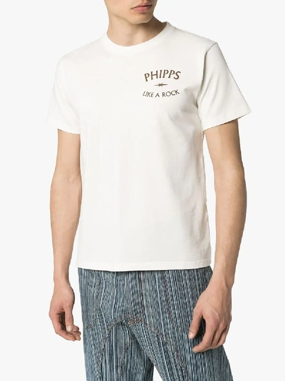 Shop Phipps Like A Rock T-shirt In White