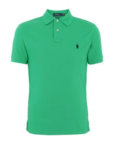 Shop Polo Ralph Lauren Polo Shirts In Green