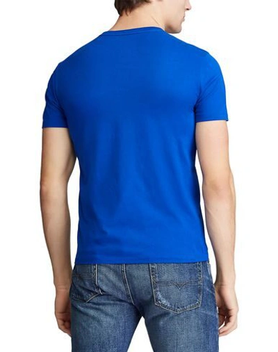 Shop Polo Ralph Lauren T-shirt In Bright Blue