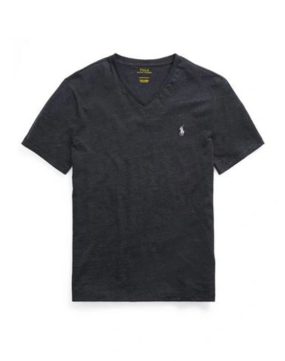 Shop Polo Ralph Lauren T-shirts In Steel Grey