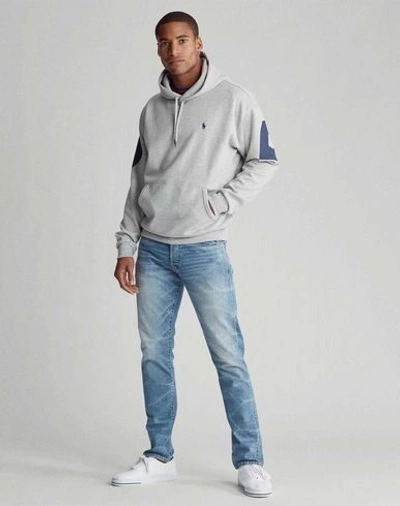 Shop Polo Ralph Lauren Hooded Sweatshirt In Grey