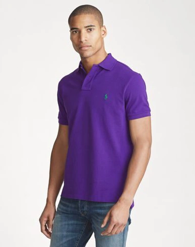 Polo Ralph Lauren Polo Shirts In Purple | ModeSens