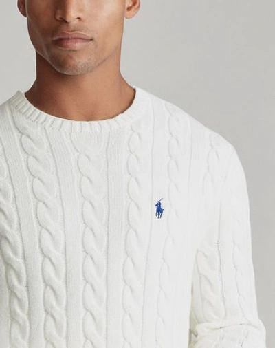 Shop Polo Ralph Lauren Sweater In White