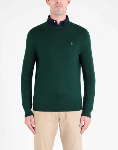 Shop Polo Ralph Lauren Sweater In Dark Green