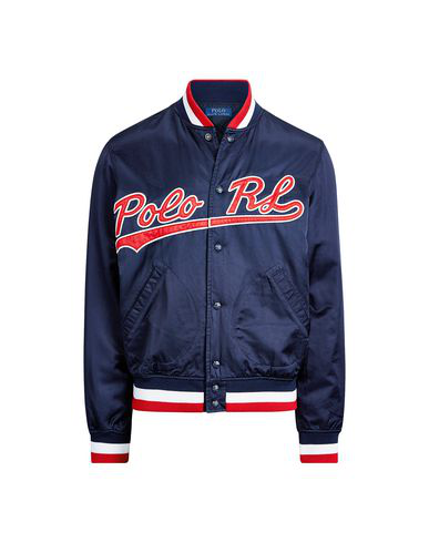 men's polo baseball jacket