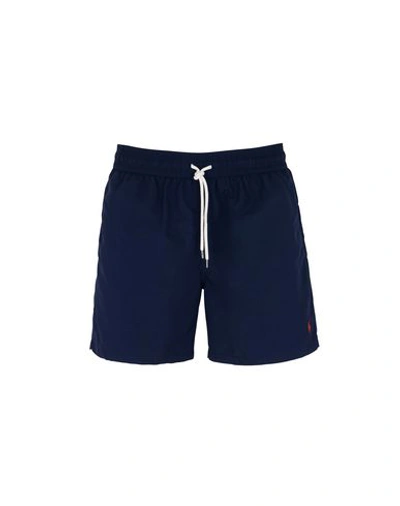 Shop Polo Ralph Lauren Swim Shorts In Dark Blue