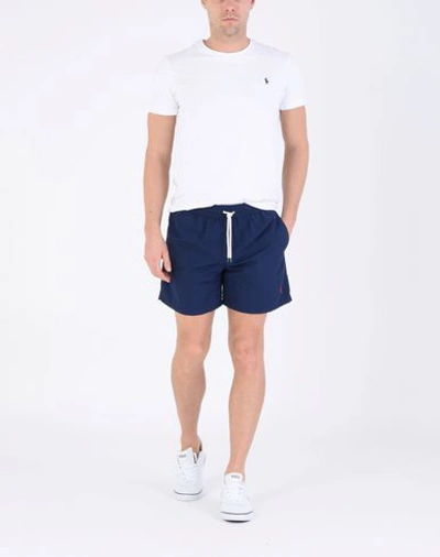 Shop Polo Ralph Lauren Swim Shorts In Dark Blue