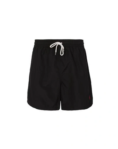 Shop Polo Ralph Lauren Swim Shorts In Black