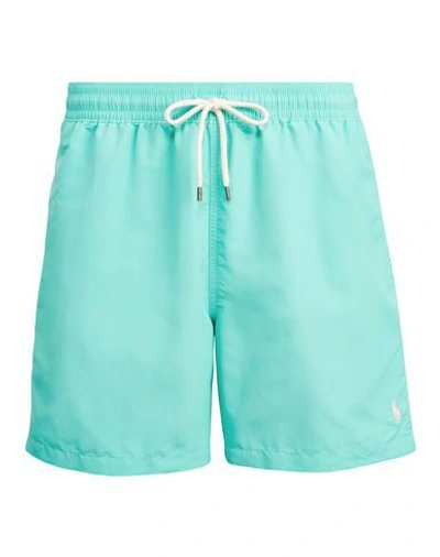 Shop Polo Ralph Lauren Swim Shorts In Light Green