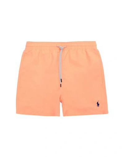 Shop Polo Ralph Lauren Swim Shorts In Orange