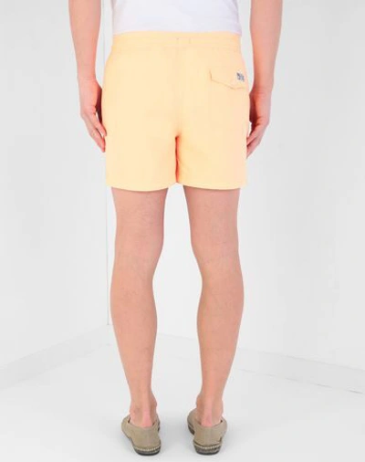 Shop Polo Ralph Lauren Swim Shorts In Orange