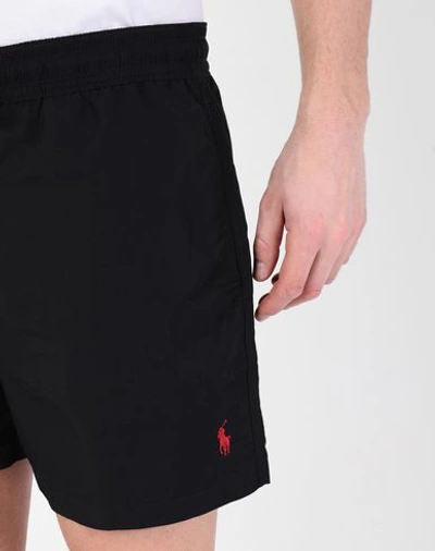 Shop Polo Ralph Lauren Swim Shorts In Black