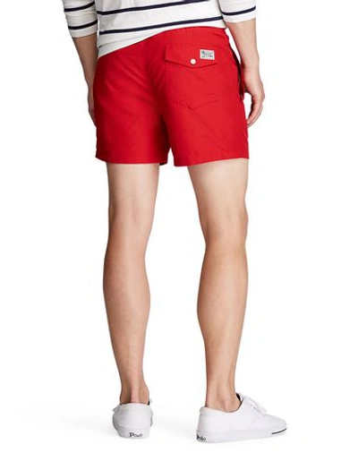Shop Polo Ralph Lauren Swim Shorts In Red