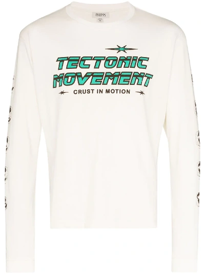 Shop Phipps Tectonic Movement Print T-shirt In White