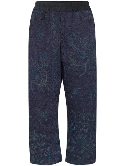 GERALD EMBROIDERED CROPPED TROUSERS