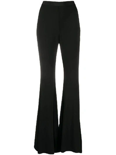 HIGH-RISE FLARED TROUSERS