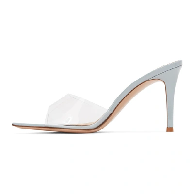 Shop Gianvito Rossi Grey Elle 85 Heeled Sandals In Cloud