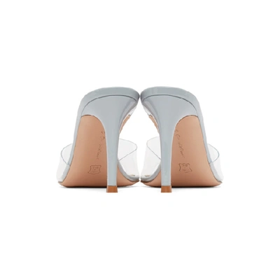 Shop Gianvito Rossi Grey Elle 85 Heeled Sandals In Cloud