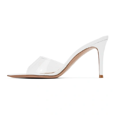 Shop Gianvito Rossi White Elle 85 Heeled Sandals