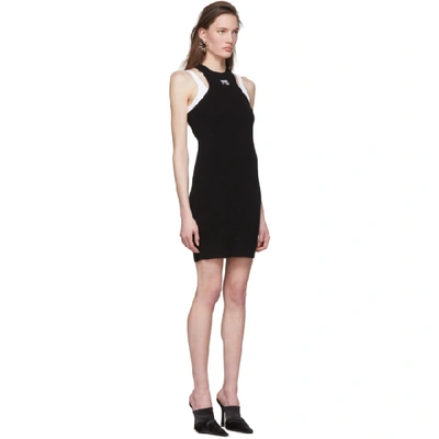 Shop Alexander Wang T Alexanderwang.t Black Foundation Bodycon Layering Dress In 001 Black