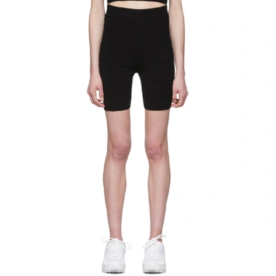 Shop Alexander Wang T Alexanderwang.t Black Foundation Bodycon Bike Shorts In 001 Black