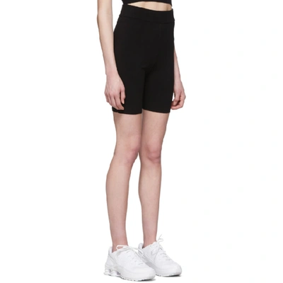 Shop Alexander Wang T Alexanderwang.t Black Foundation Bodycon Bike Shorts In 001 Black