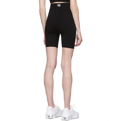 Shop Alexander Wang T Alexanderwang.t Black Foundation Bodycon Bike Shorts In 001 Black