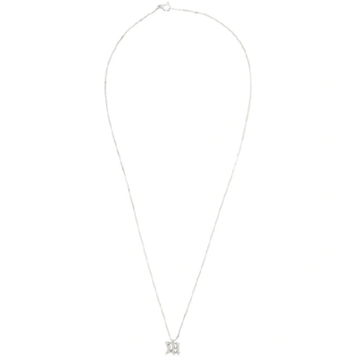 Shop Misbhv Silver M Pendant Necklace